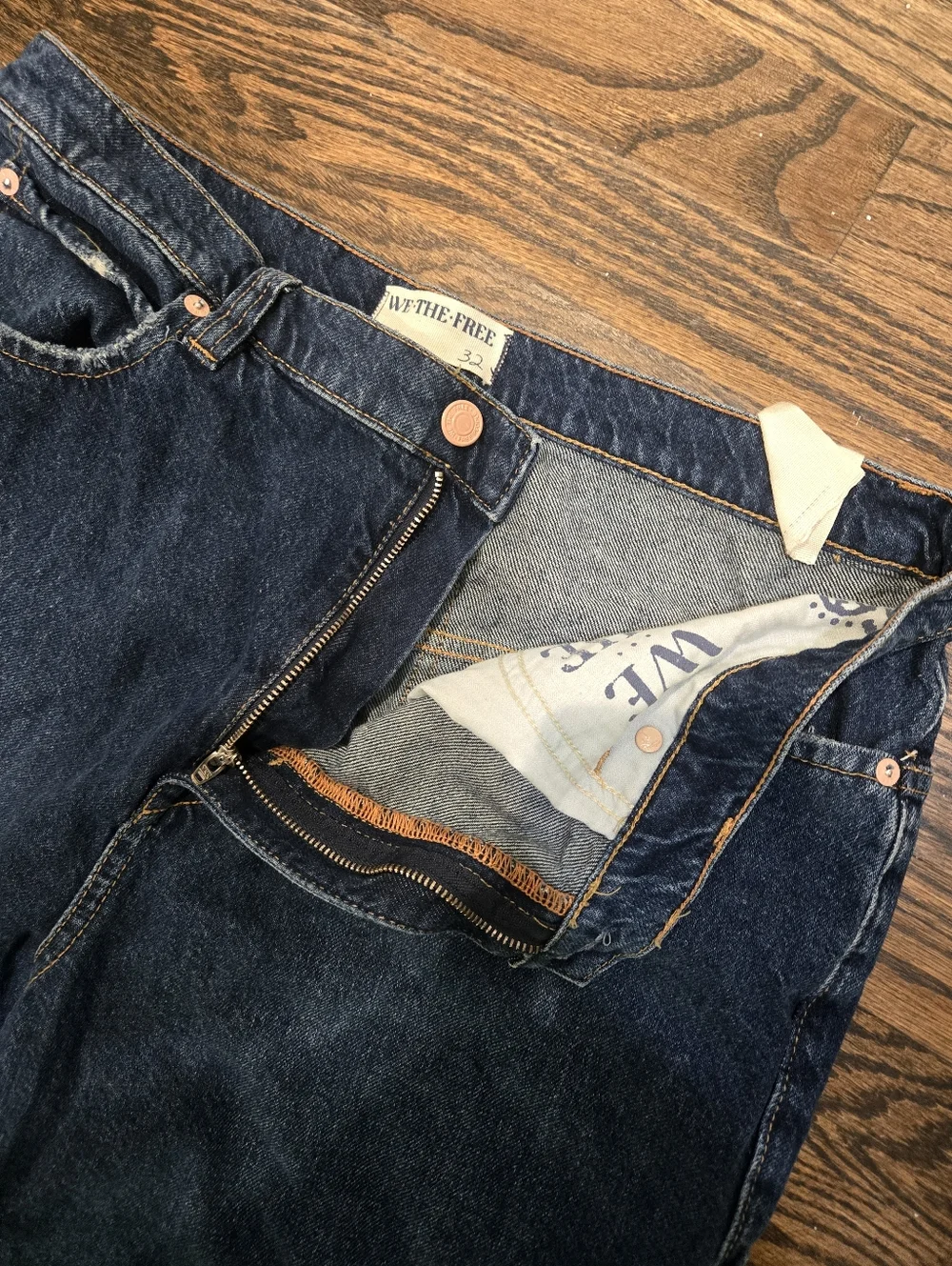 We The Free Tinsley Baggy Jeans Free People NWT Size 32 - Picture 6 of 8